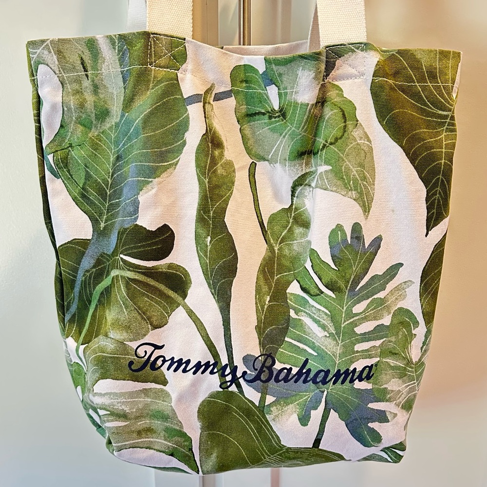 Tommy Bahama Villa Fronds Canvas Tote Bag